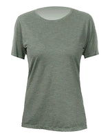 ANETIK Women's Breeze Tech T-Shirt. WSBRZS0 - Dark Olive Heathered