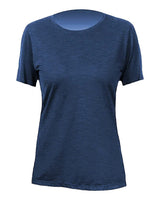 ANETIK Women's Breeze Tech T-Shirt. WSBRZS0 - Navy Heathered