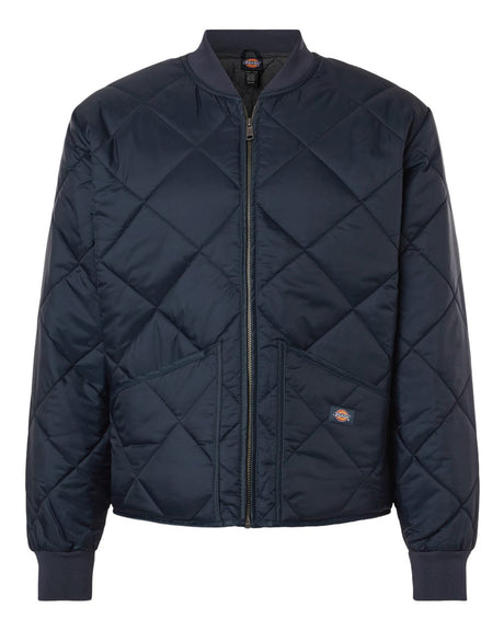 Dickies Men's Diamond Quilted Jacket. 6124 - Dark Navy