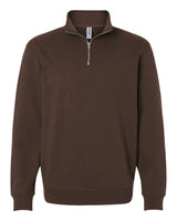 Independent Trading Co. Unisex Midweight Quarter-Zip Pullover. SS4600QZ - Brown