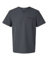 Jaanuu Men's Holmes Everyday 1-Pocket Scrub V-Neck Top. M10001 - Carbon Grey