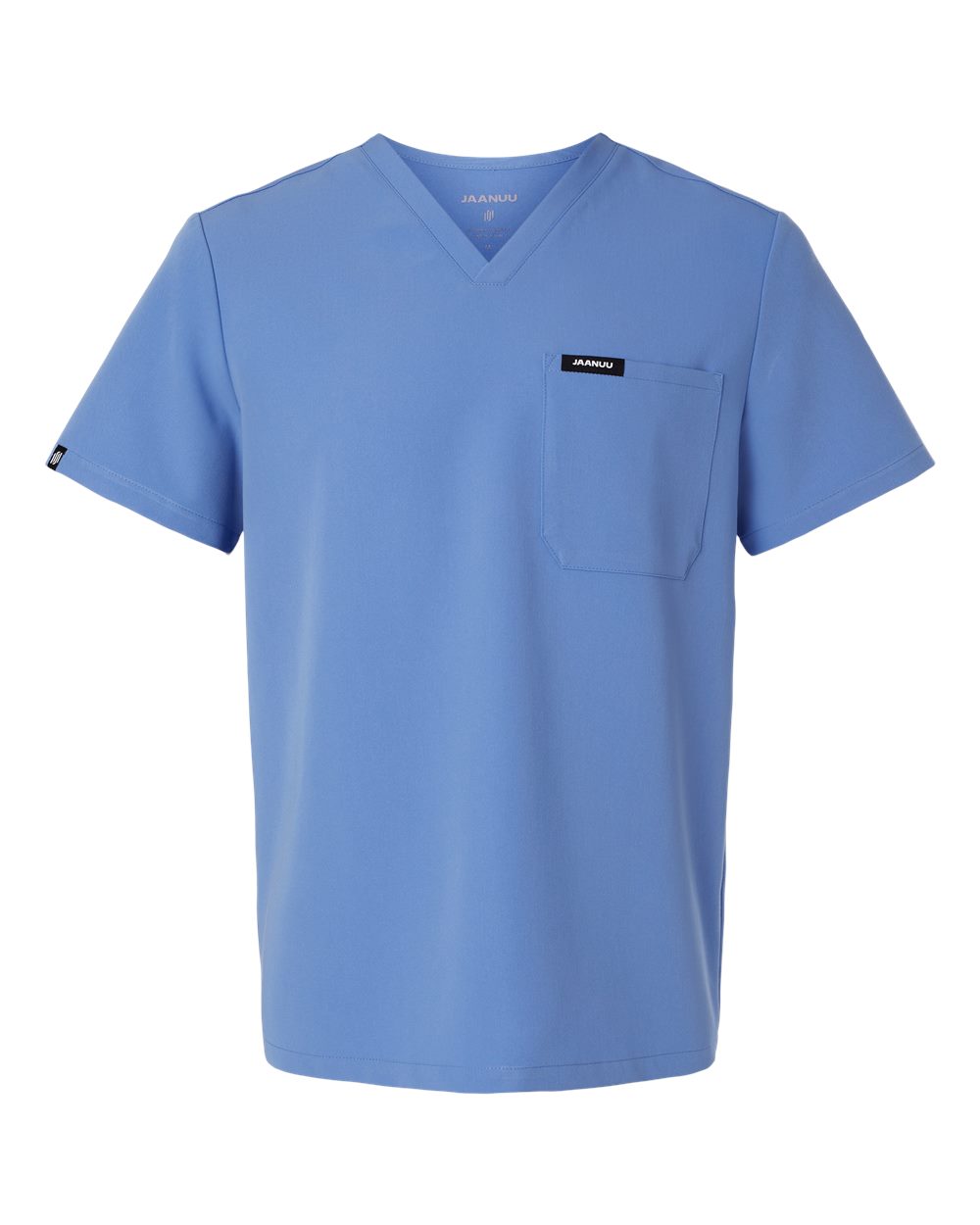 Jaanuu Men's Holmes Everyday 1-Pocket Scrub V-Neck Top. M10001 - Ceil Blue