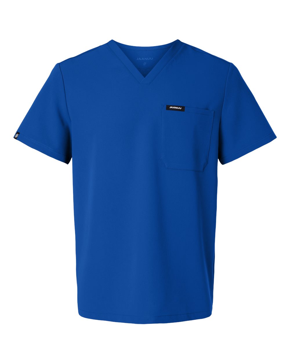 Jaanuu Men's Holmes Everyday 1-Pocket Scrub V-Neck Top. M10001 - Royal Blue