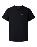 Jaanuu Men's Platt 3-Pocket Scrub V-Neck Top. M10002 - Black