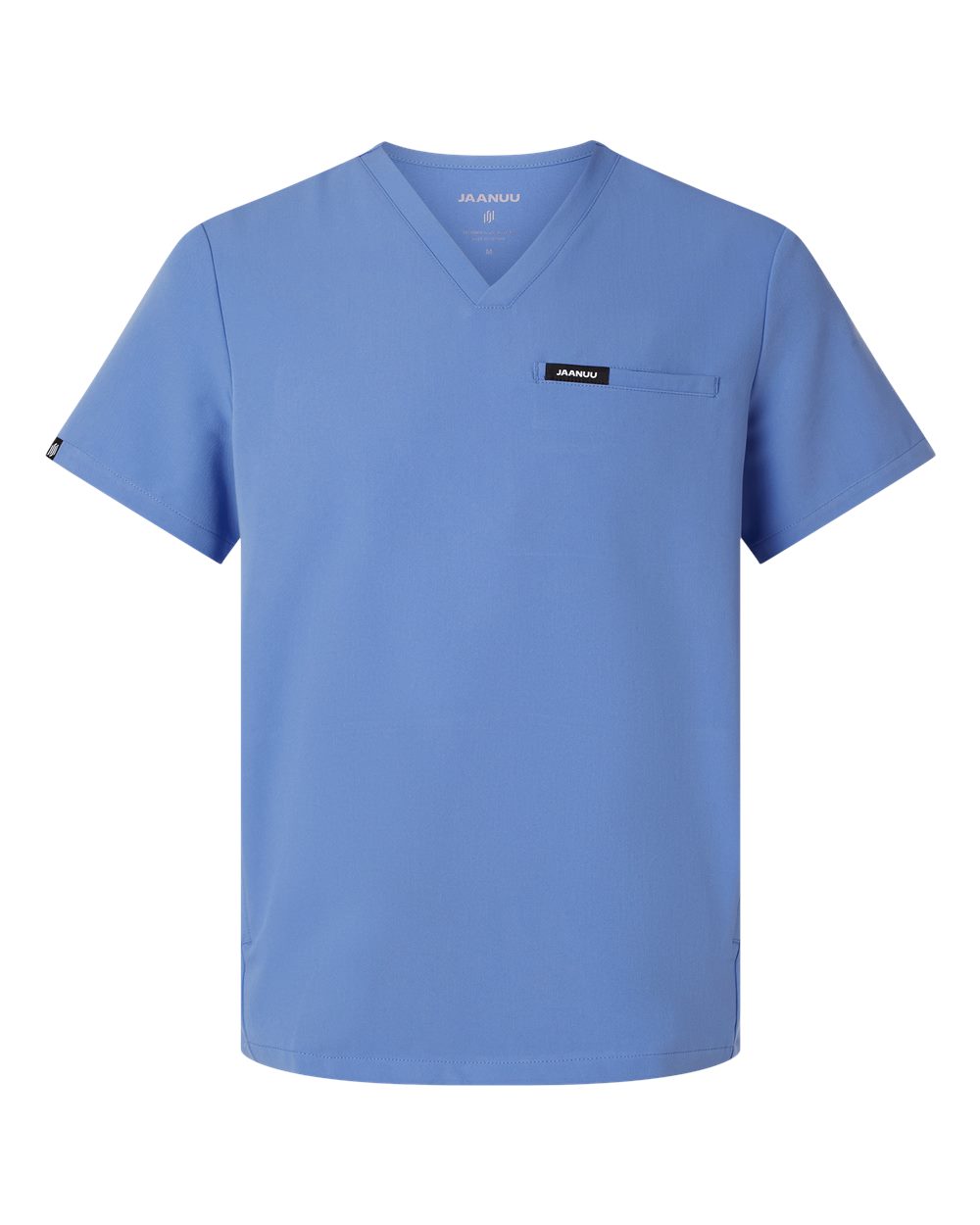 Jaanuu Men's Platt 3-Pocket Scrub V-Neck Top. M10002 - Ceil Blue