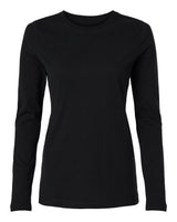 Jaanuu Women's RegenX Cotton Underscrub Long Sleeve T-Shirt. W30002U - Black