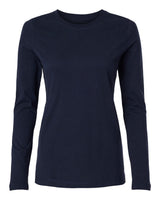 Jaanuu Women's RegenX Cotton Underscrub Long Sleeve T-Shirt. W30002U - Midnight Navy