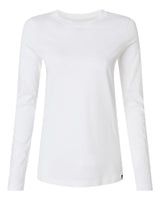 Jaanuu Women's RegenX Cotton Underscrub Long Sleeve T-Shirt. W30002U - White