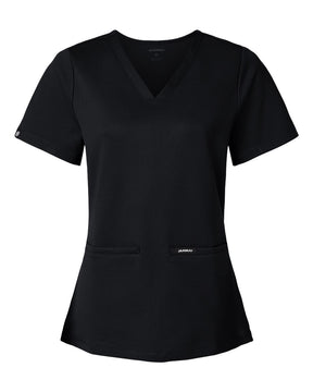 Jaanuu Women's Cesi UltraSOFT­™ Scrub V-Neck Top. W30003 - Black