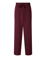 Jaanuu Women's Petite Sizes Xenos Essential Knit-Waist Scrub Pants. W20001P - Burgundy