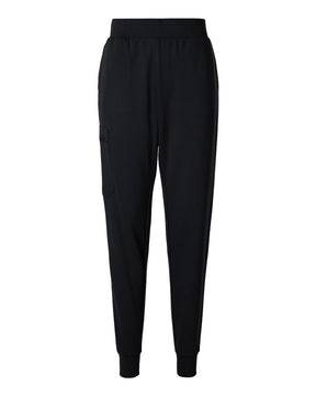Jaanuu Women's Petite Sizes Rubi UltraSOFT™ Scrub Joggers. W40001P - Black