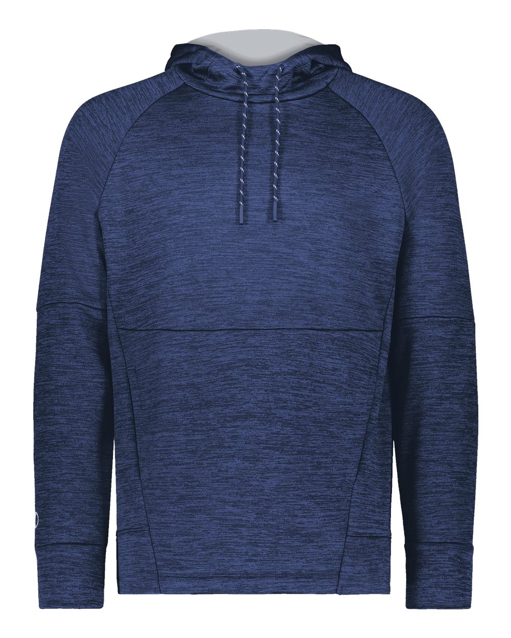 Holloway Men's All-Pro Performance Fleece Hooded Sweatshirt. 223580 - Navy Heather/ Silver