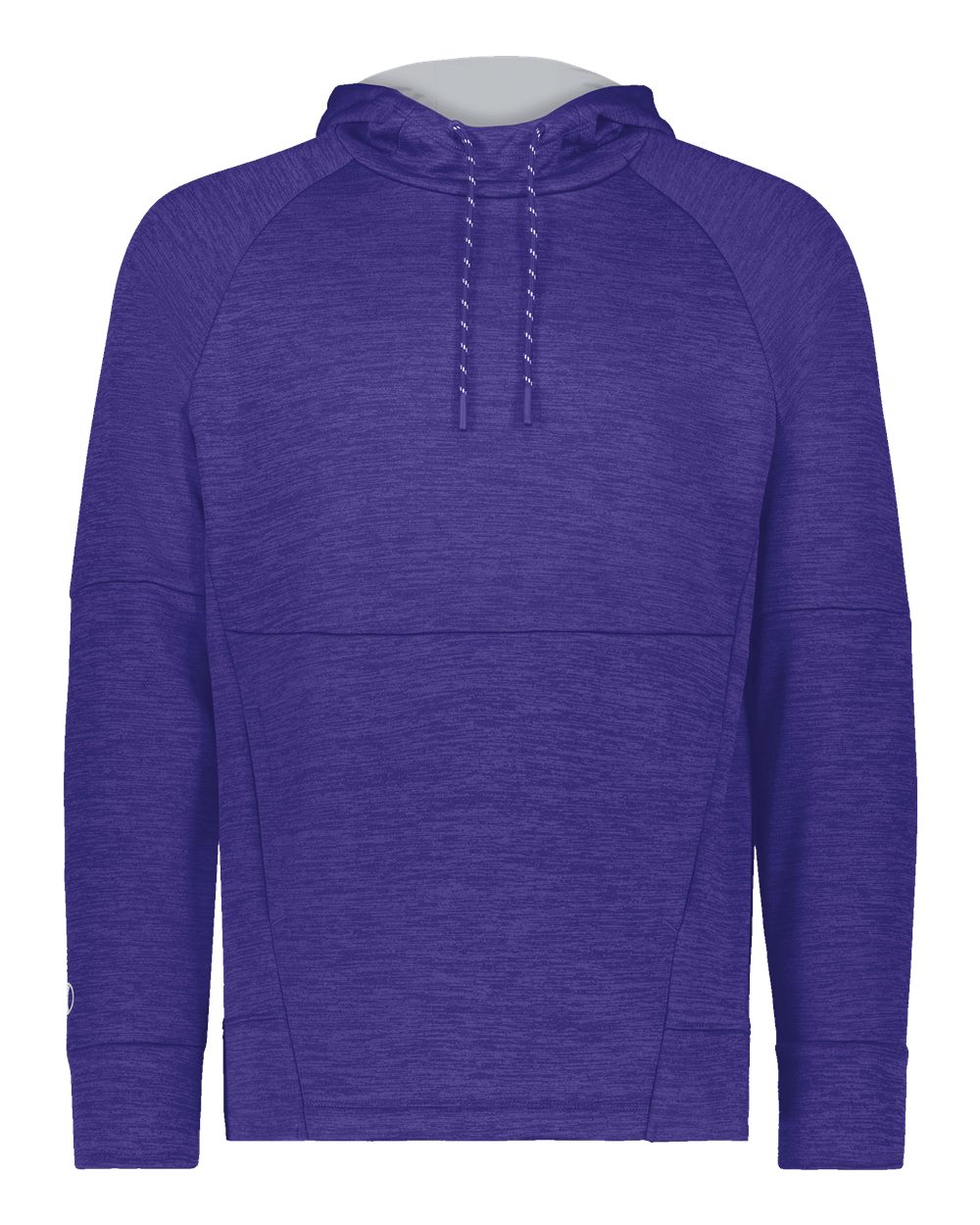 Holloway Men's All-Pro Performance Fleece Hooded Sweatshirt. 223580 - Purple Heather/ Silver