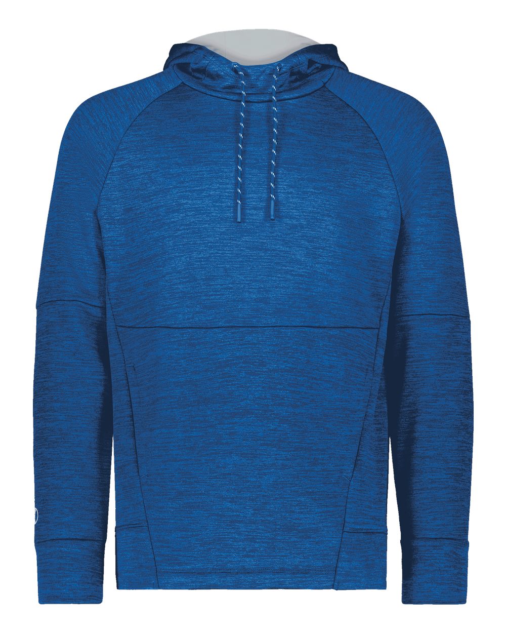 Holloway Men's All-Pro Performance Fleece Hooded Sweatshirt. 223580 - Royal Heather/ Silver