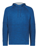 Holloway Men's All-Pro Performance Fleece Hooded Sweatshirt. 223580 - Royal Heather/ Silver