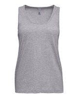 Next Level Women's Cotton Tank. 3933 - Heather Grey