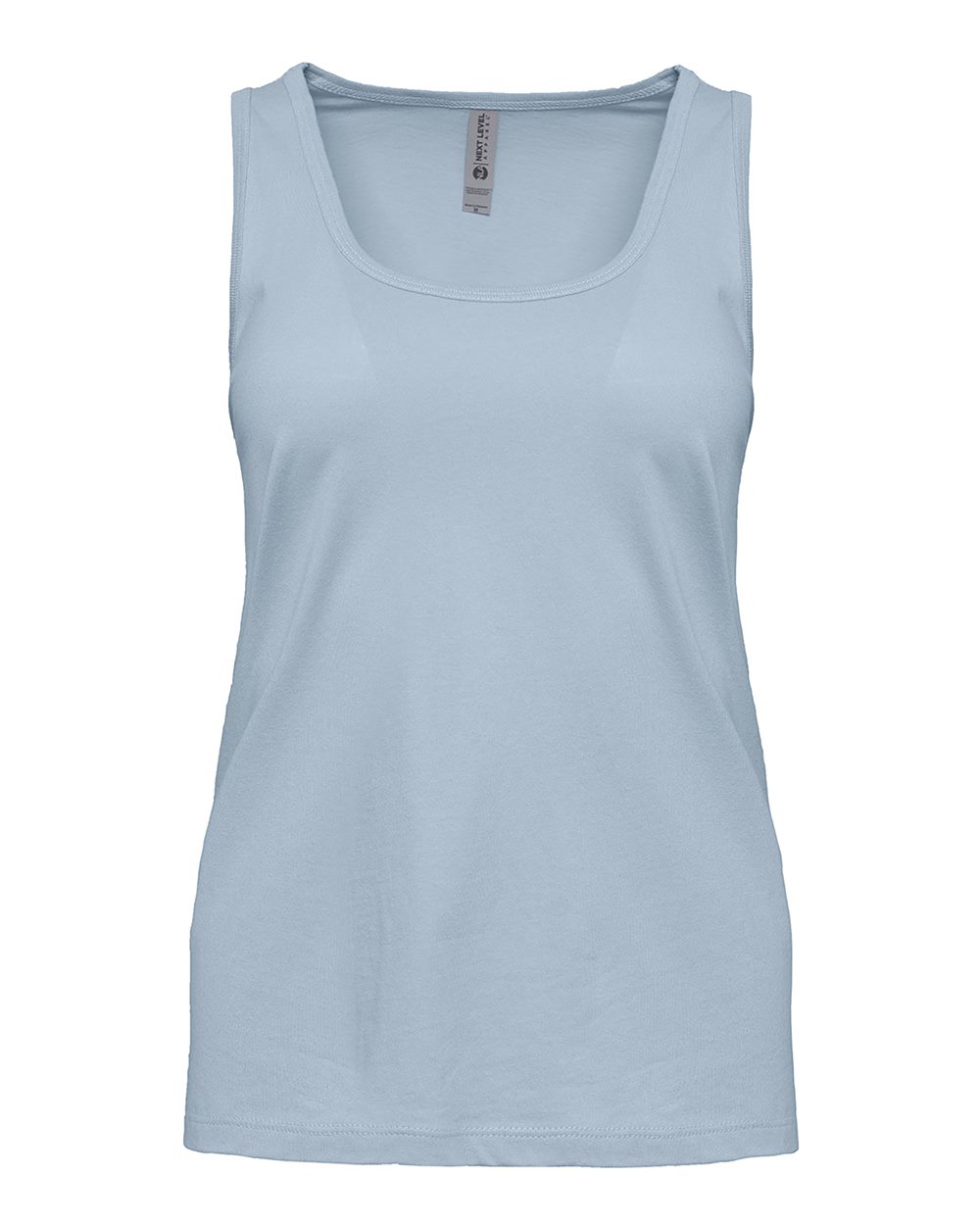 Next Level Women's Cotton Tank. 3933 - Stonewash Denim
