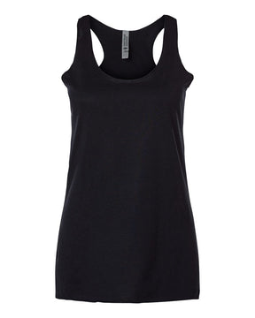 Next Level Women’s Triblend Racerback Tank. 6733 - Black
