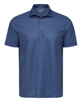 Paragon Men's Aiken Striped Polo. 155 - Blue Heather/ Navy