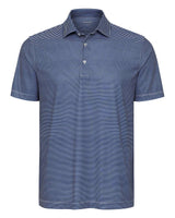 Paragon Men's Aiken Striped Polo. 155 - Navy Heather/ White
