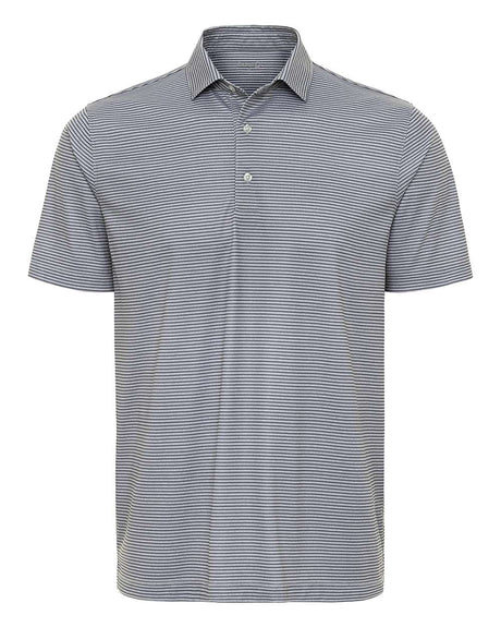Paragon Men's Aiken Striped Polo. 155 - Steel Heather/ Charcoal