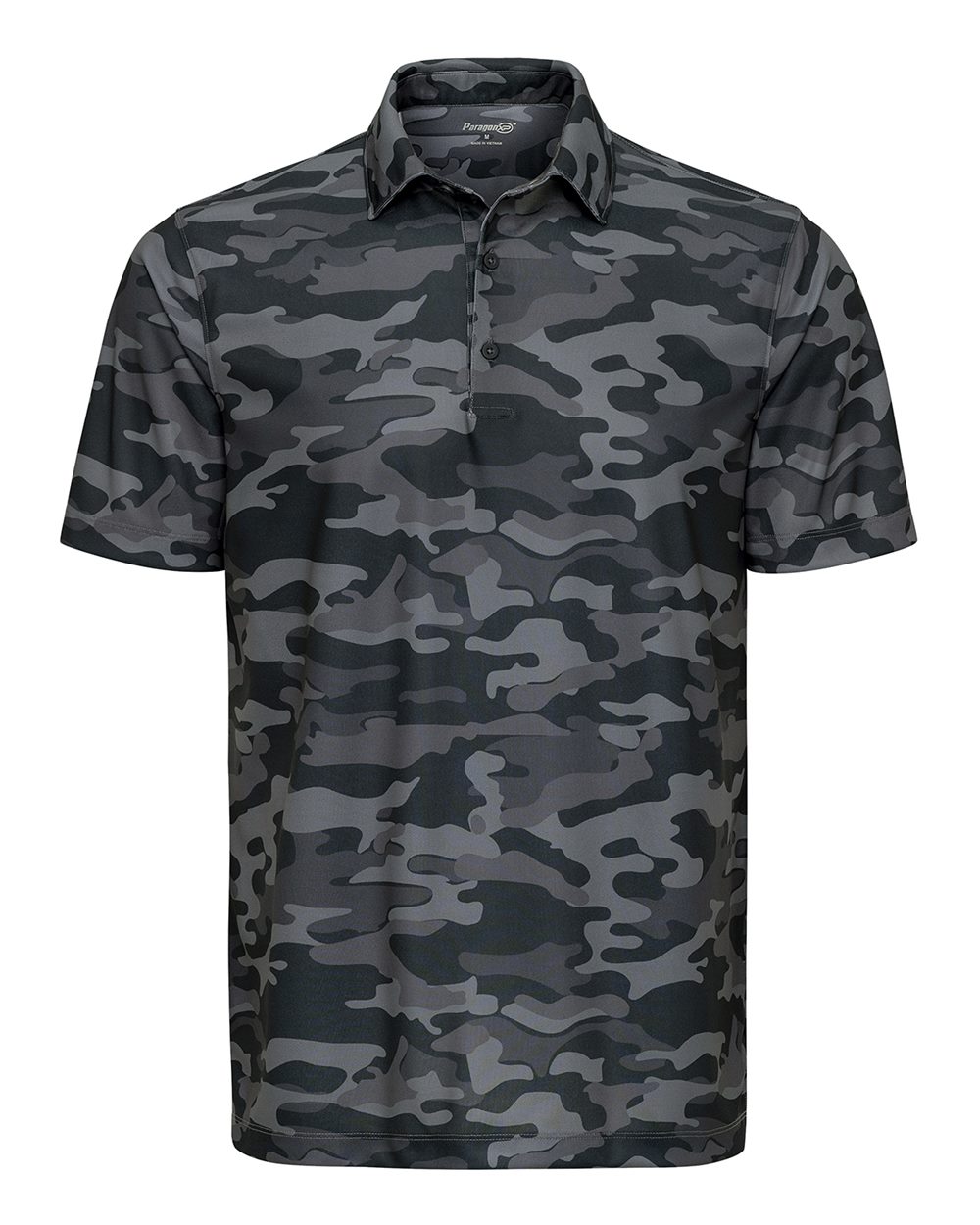 Paragon Men's Newport Camo Polo. 170 - Dark Camo