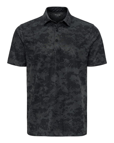 Paragon Men's Monterey Printed Polo. 171 - Black