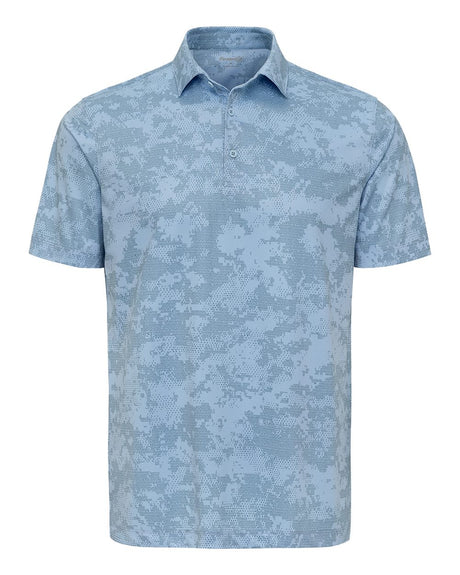 Paragon Men's Monterey Printed Polo. 171 - Light Blue
