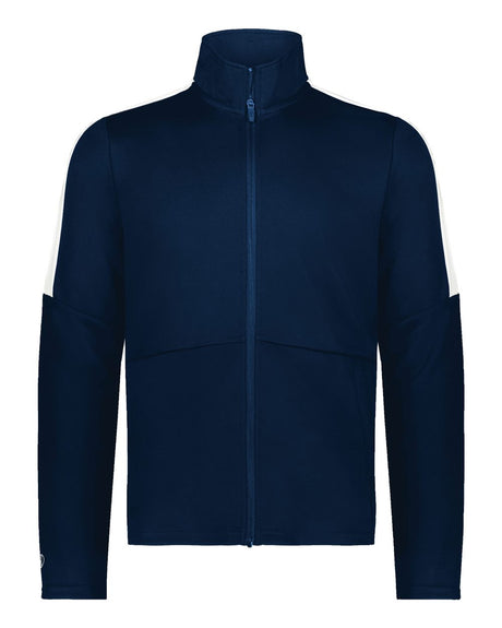 Holloway Men's Crosstown Full-Zip Jacket. 223530 - Navy/ White