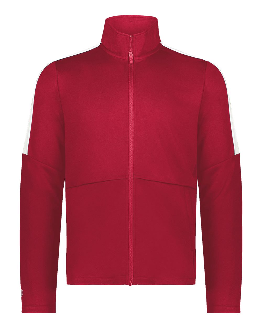 Holloway Men's Crosstown Full-Zip Jacket. 223530 - Scarlet/ White