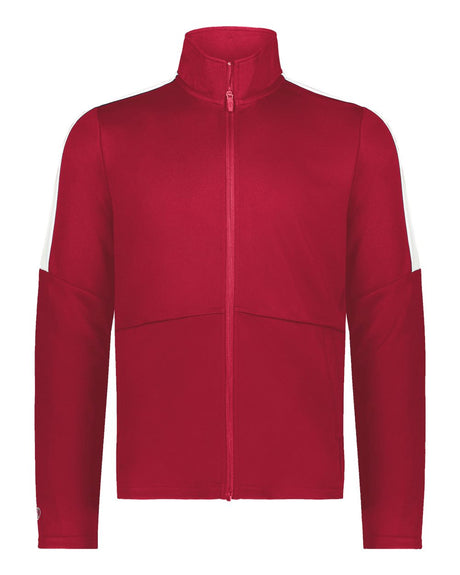 Holloway Men's Crosstown Full-Zip Jacket. 223530 - Scarlet/ White