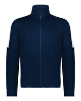 Holloway Youth Crosstown Full-Zip Jacket. 223630 - Navy/ White