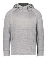 Holloway Youth All-Pro Performance Fleece Hooded Sweatshirt. 223680 - Athletic Grey Heather/ Iron