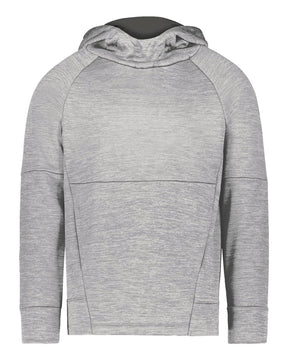 Holloway Youth All-Pro Performance Fleece Hooded Sweatshirt. 223680 - Athletic Grey Heather/ Iron