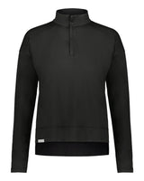Holloway Women's Eco Revive™ Ventura Soft Knit Quarter-Zip Pullover. 223753 - Black