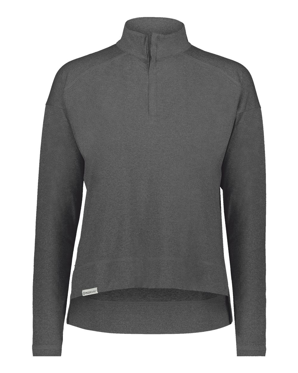 Holloway Women's Eco Revive™ Ventura Soft Knit Quarter-Zip Pullover. 223753 - Carbon Heather