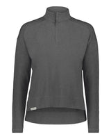 Holloway Women's Eco Revive™ Ventura Soft Knit Quarter-Zip Pullover. 223753 - Carbon Heather