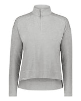 Holloway Women's Eco Revive™ Ventura Soft Knit Quarter-Zip Pullover. 223753 - Grey Heather