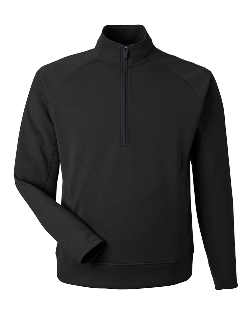 J. America Unisex Apex Fleece Quarter-Zip Sweatshirt. 8751 - Black