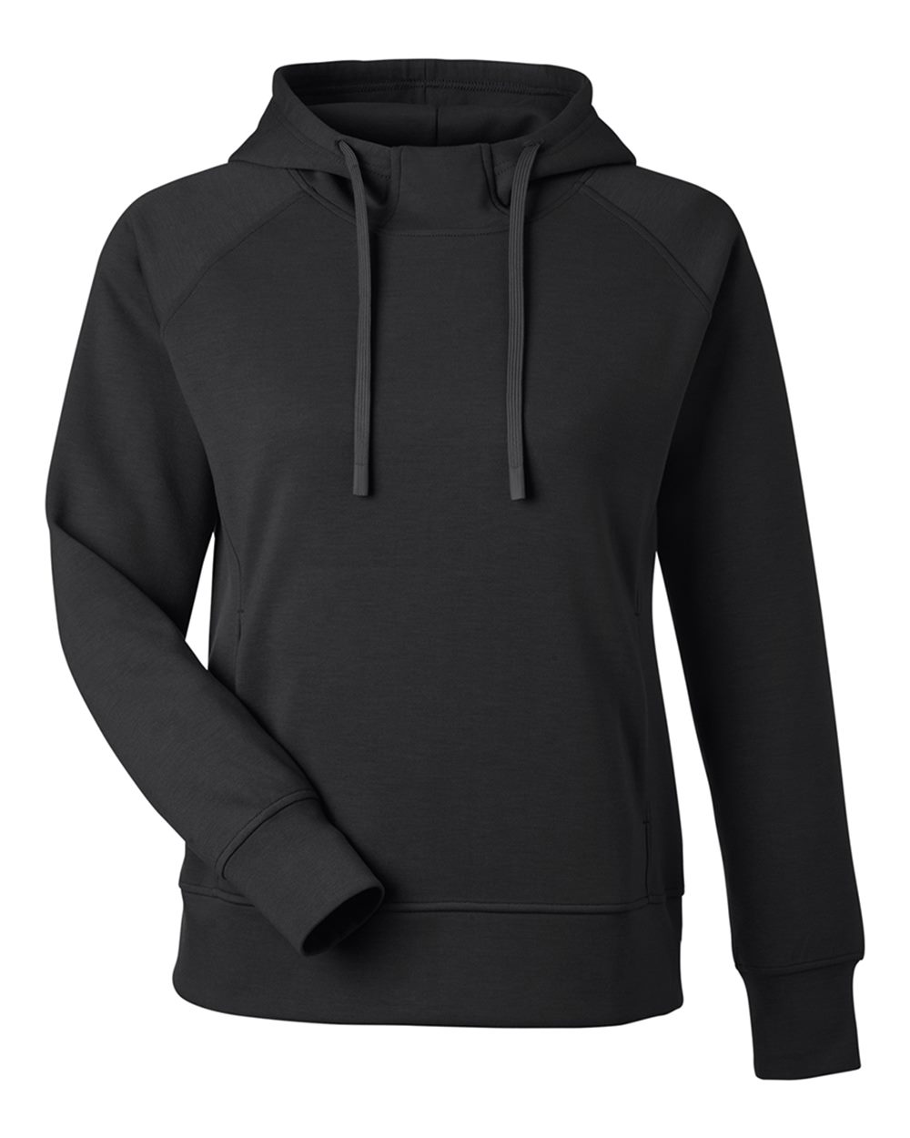 J. America Women's Apex Fleece Hooded Sweatshirt. 8753 - Black