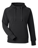 J. America Women's Apex Fleece Hooded Sweatshirt. 8753 - Black