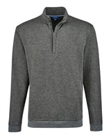 Nautica Unisex Explorer Fleece Quarter-Zip Pullover. N18090 - Charcoal Heather