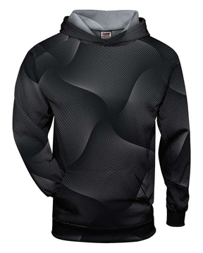 Badger Youth Warp Hooded Sweatshirt. 2413 - Black
