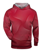 Badger Youth Warp Hooded Sweatshirt. 2413 - Red