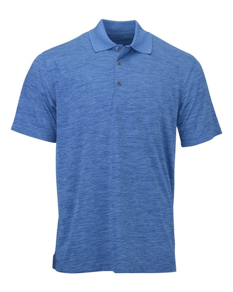 Paragon Men's Dakota Striated Heather Polo. 130 - Sky Blue Heather