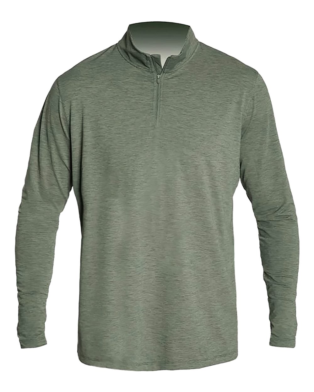 ANETIK Men's Low Pro Quarter-Zip Pullover. MVQTRL9 - Dark Olive Heathered