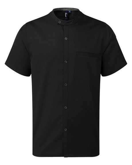 Artisan Collection by Reprime Men's Chef Recycled Shirt. RP904 - Black