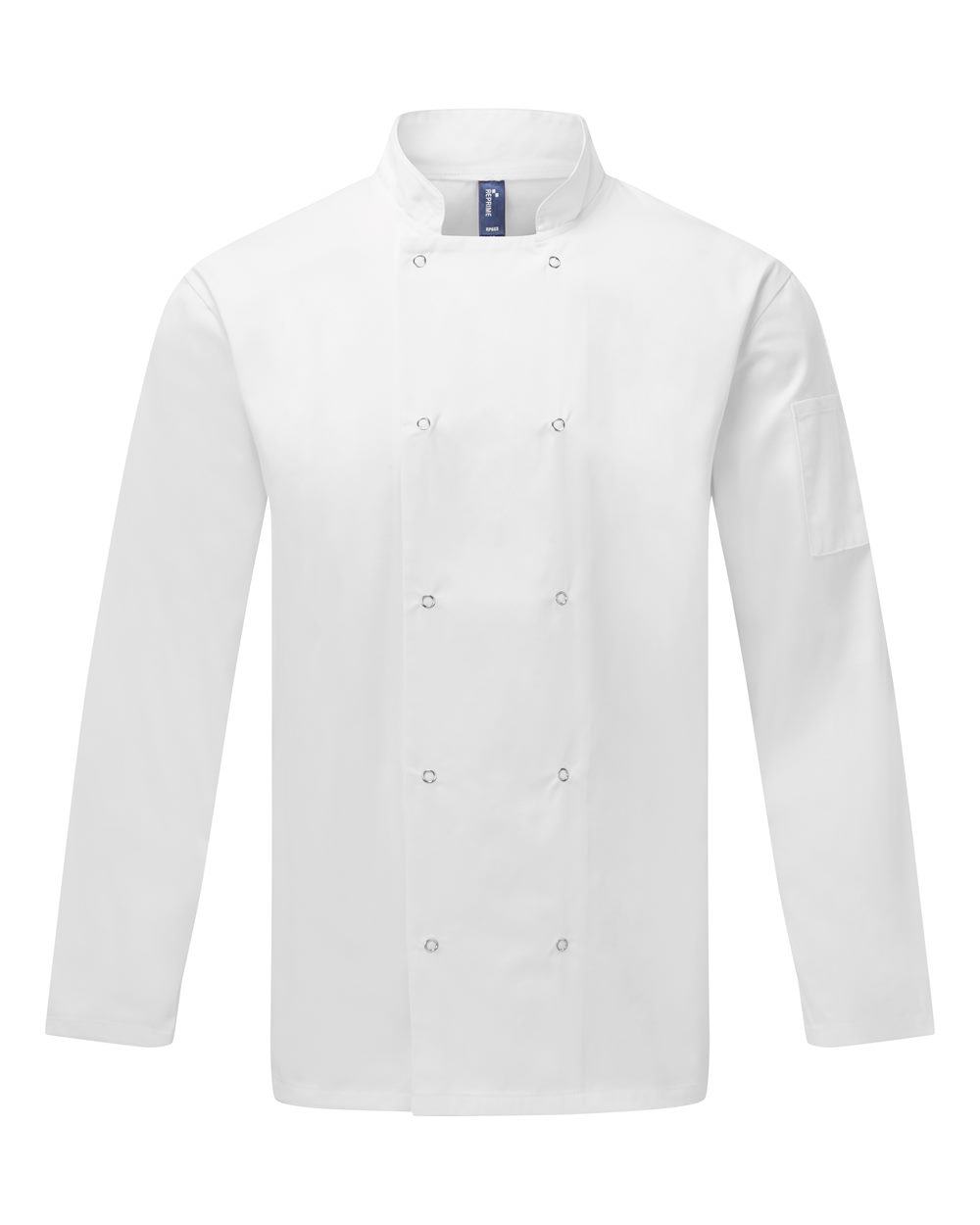 Artisan Collection by Reprime Unisex Ten Studded Front Chef Coat. RP665 - White