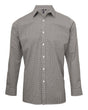 Artisan Collection by Reprime Men's Microcheck Gingham Cotton Shirt. RP220 - Black/ White