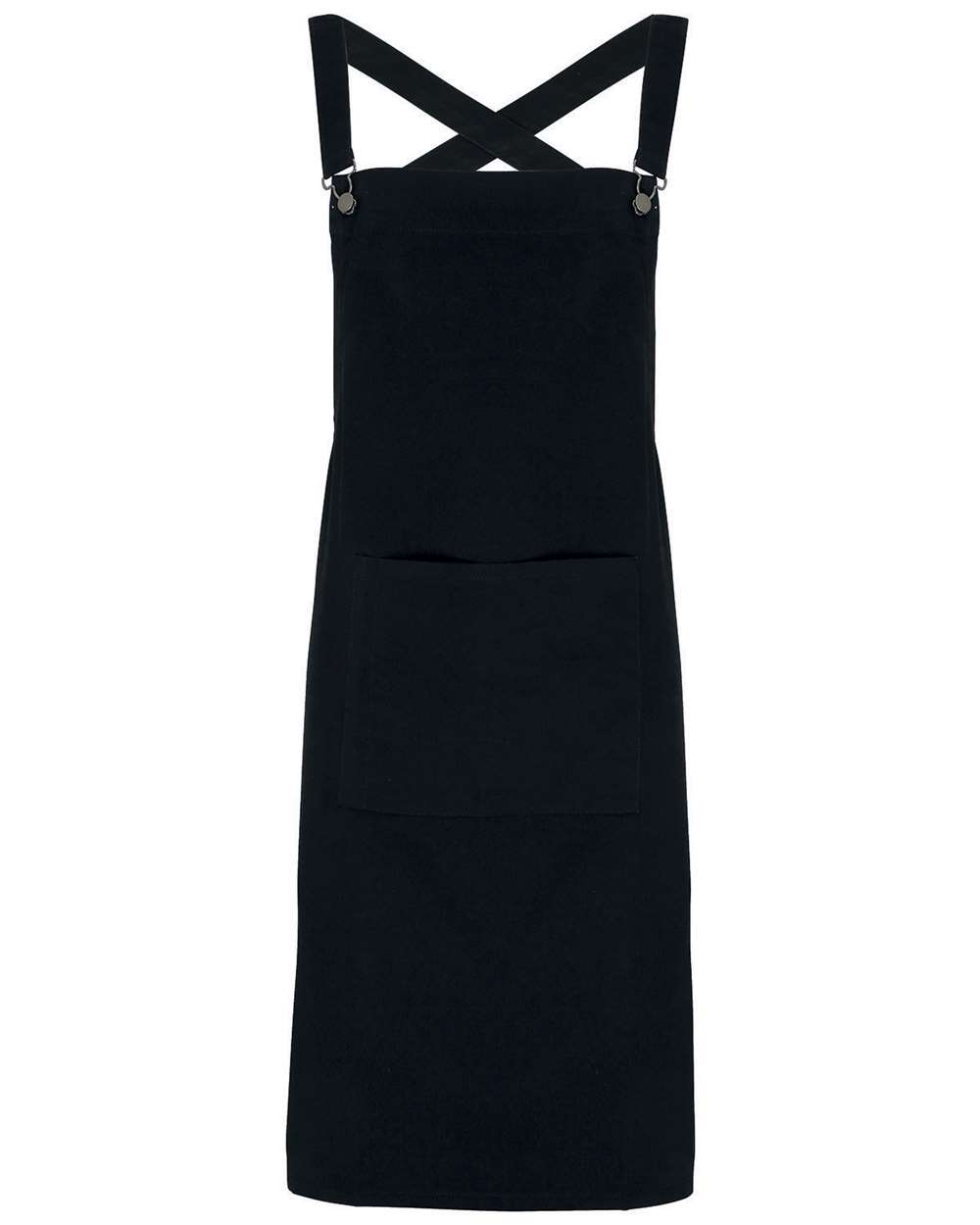 Artisan Collection by Reprime Cross Back Barista Bib Apron. RP129 - Black